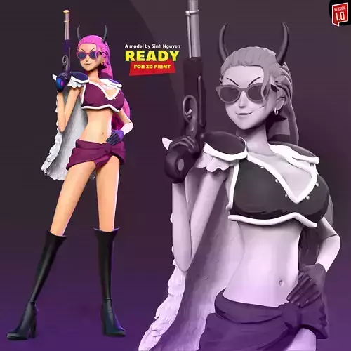 Ginrummy - One Piece Fanart 3D print model