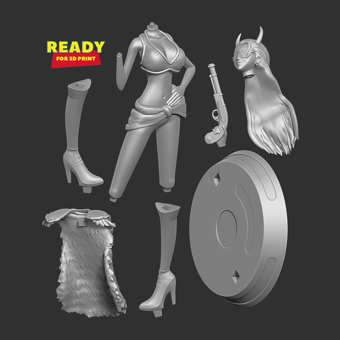 Ginrummy - One Piece Fanart 3D print model_2