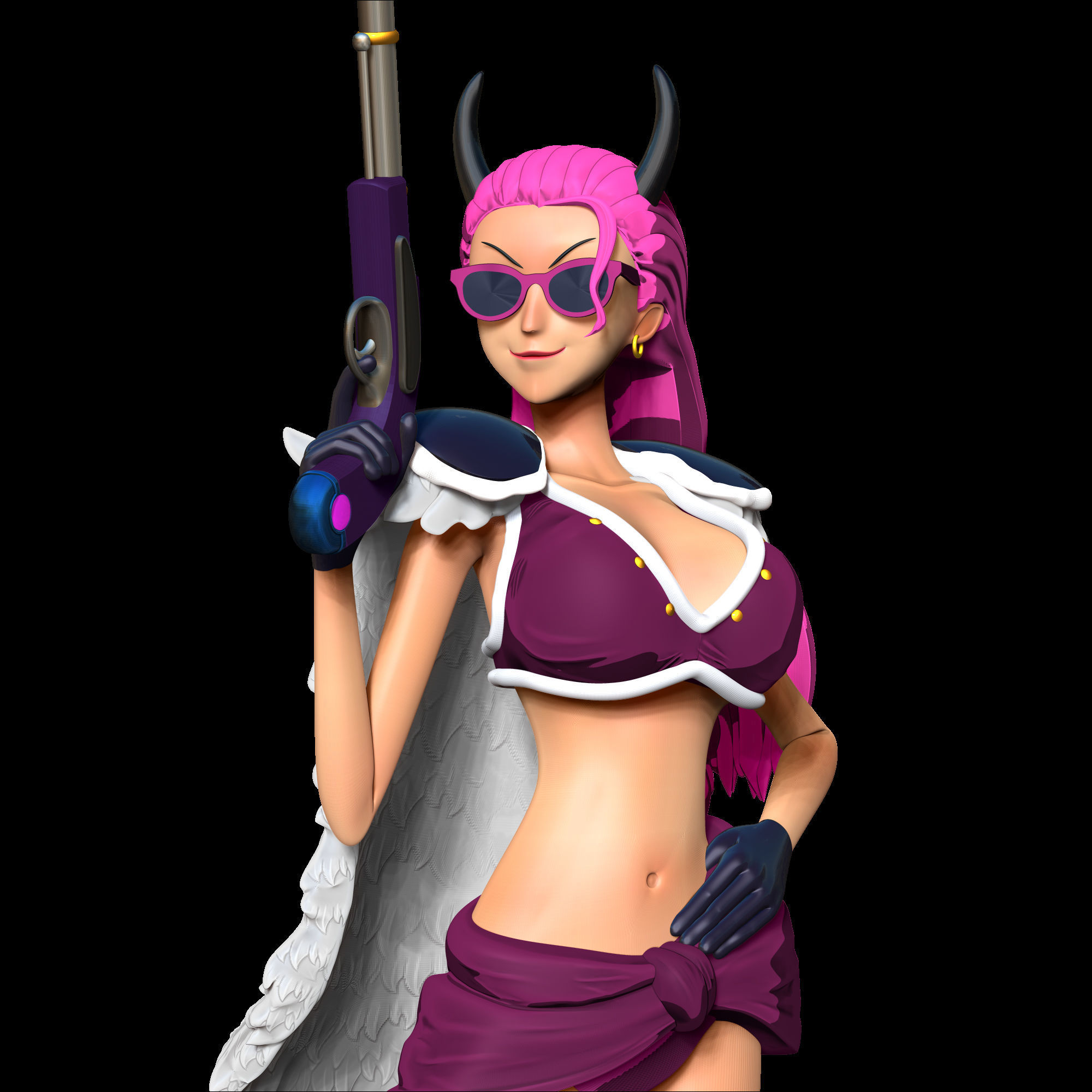 Ginrummy - One Piece Fanart 3D print model_5