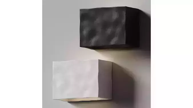 Hannah Woodhouse - Soft Cube Contemporary Wall Sconce