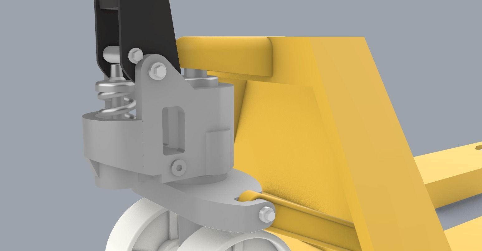 Hydraulic Truck Pallet Jack PM 3D print model_7