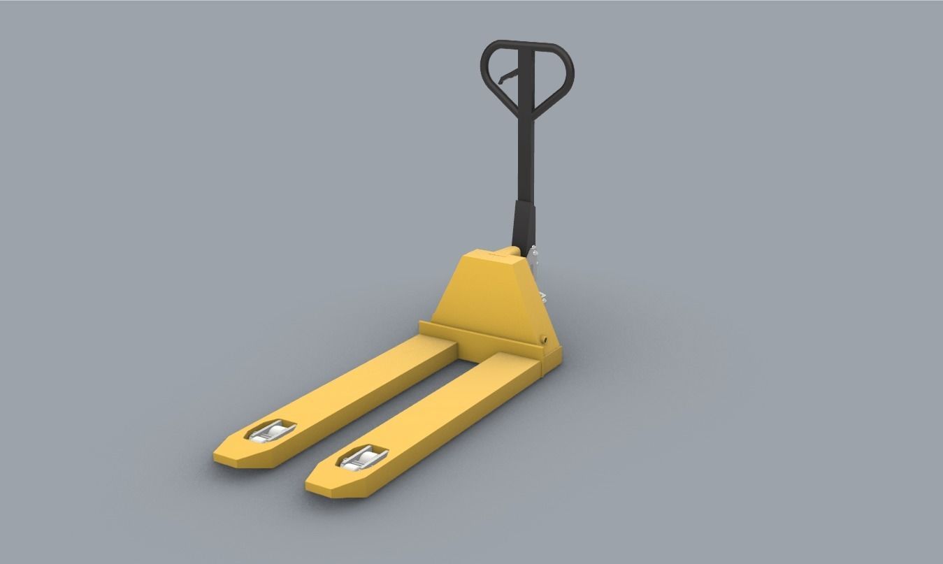 Hydraulic Truck Pallet Jack PM 3D print model_2