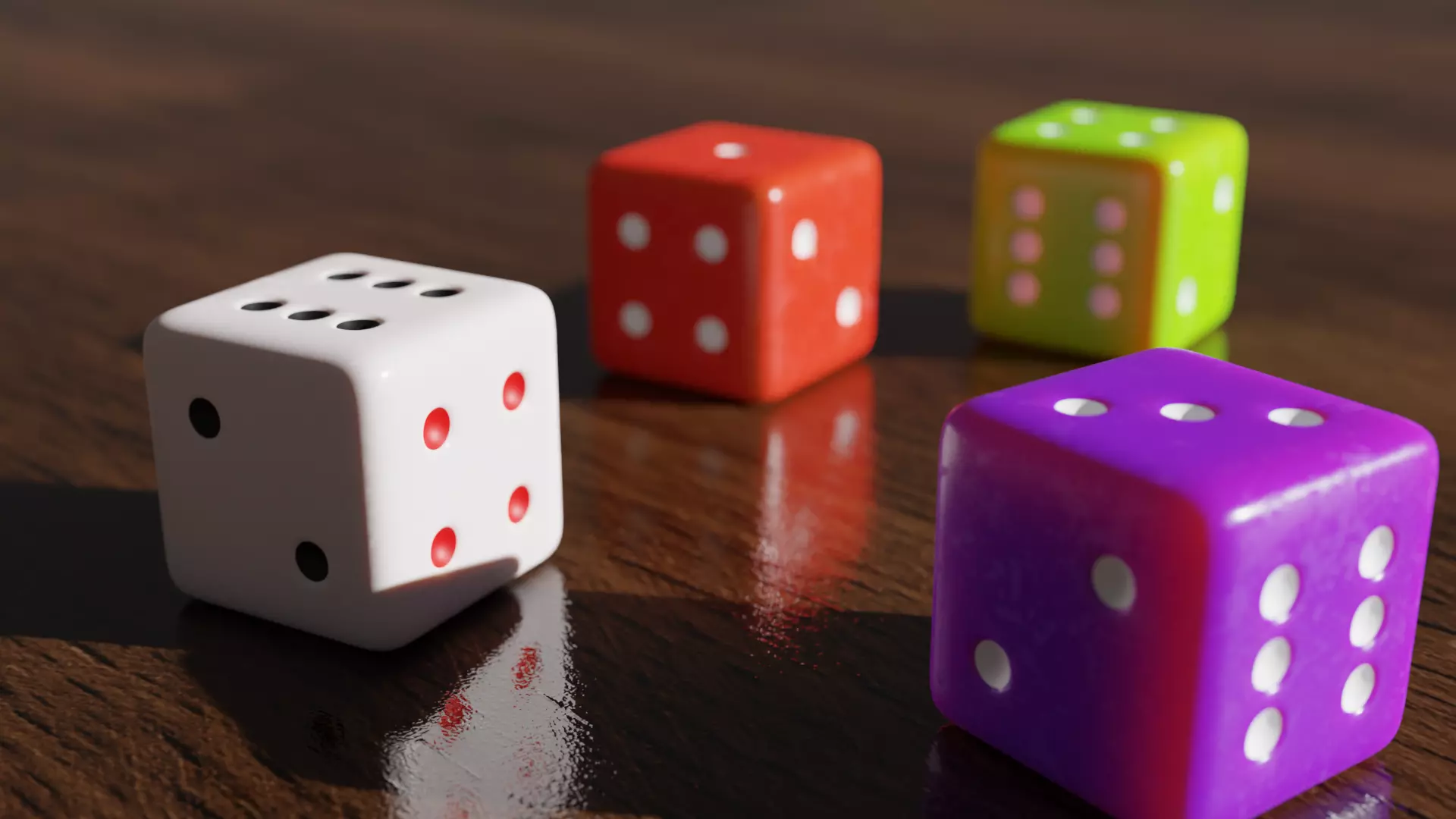 3D Dice Free 3D model_0