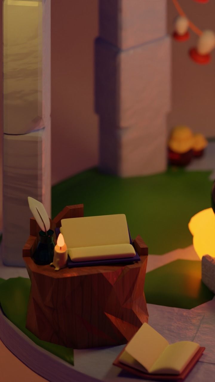 MAGIC GLADE Witch Low-poly 3D model_5