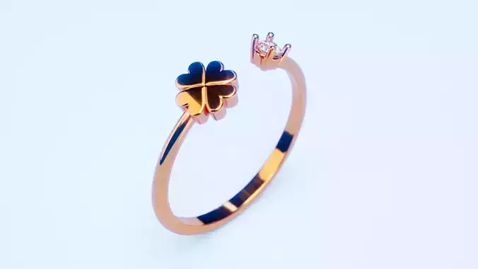 Engagement Ring 35 3D print model
