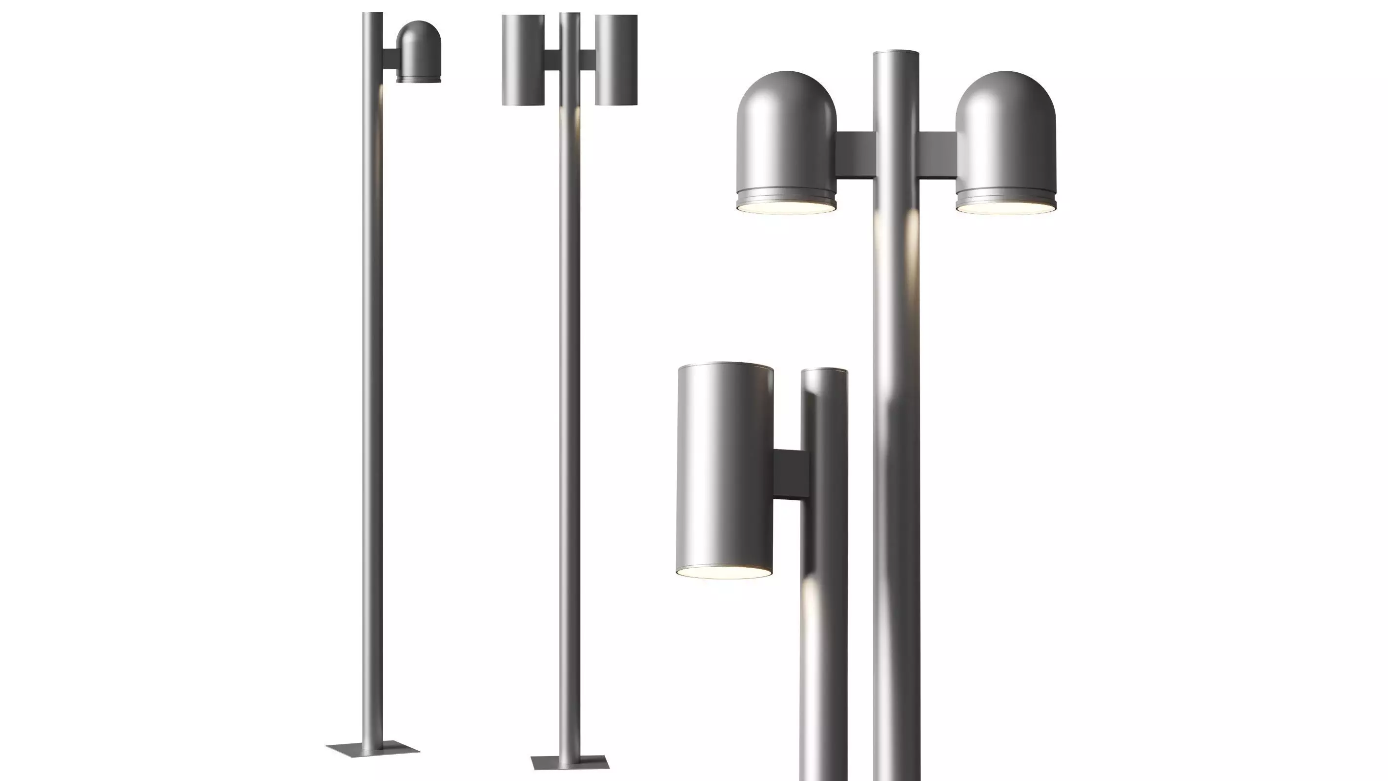 Platek Monaco and Bali street lighting 3D model