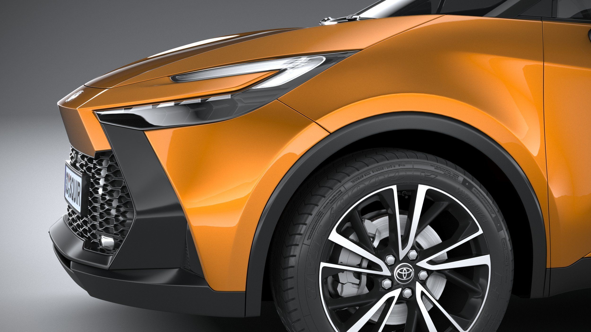 Toyota C-HR 2024 3D model_3