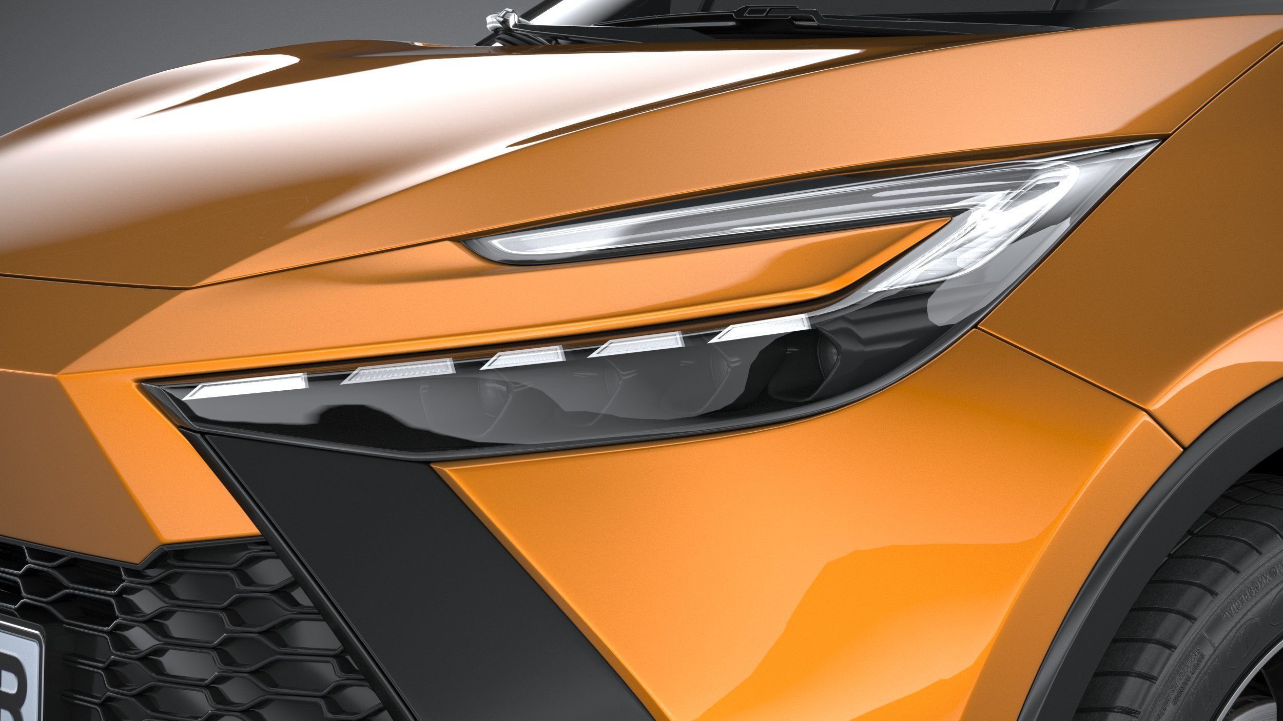 Toyota C-HR 2024 3D model_14