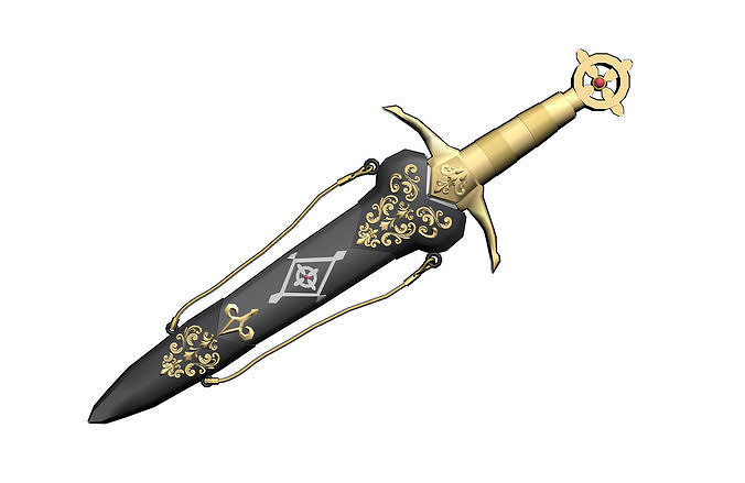 Dagger 9 Fantasy Dagger 9 3D model | CGTrader