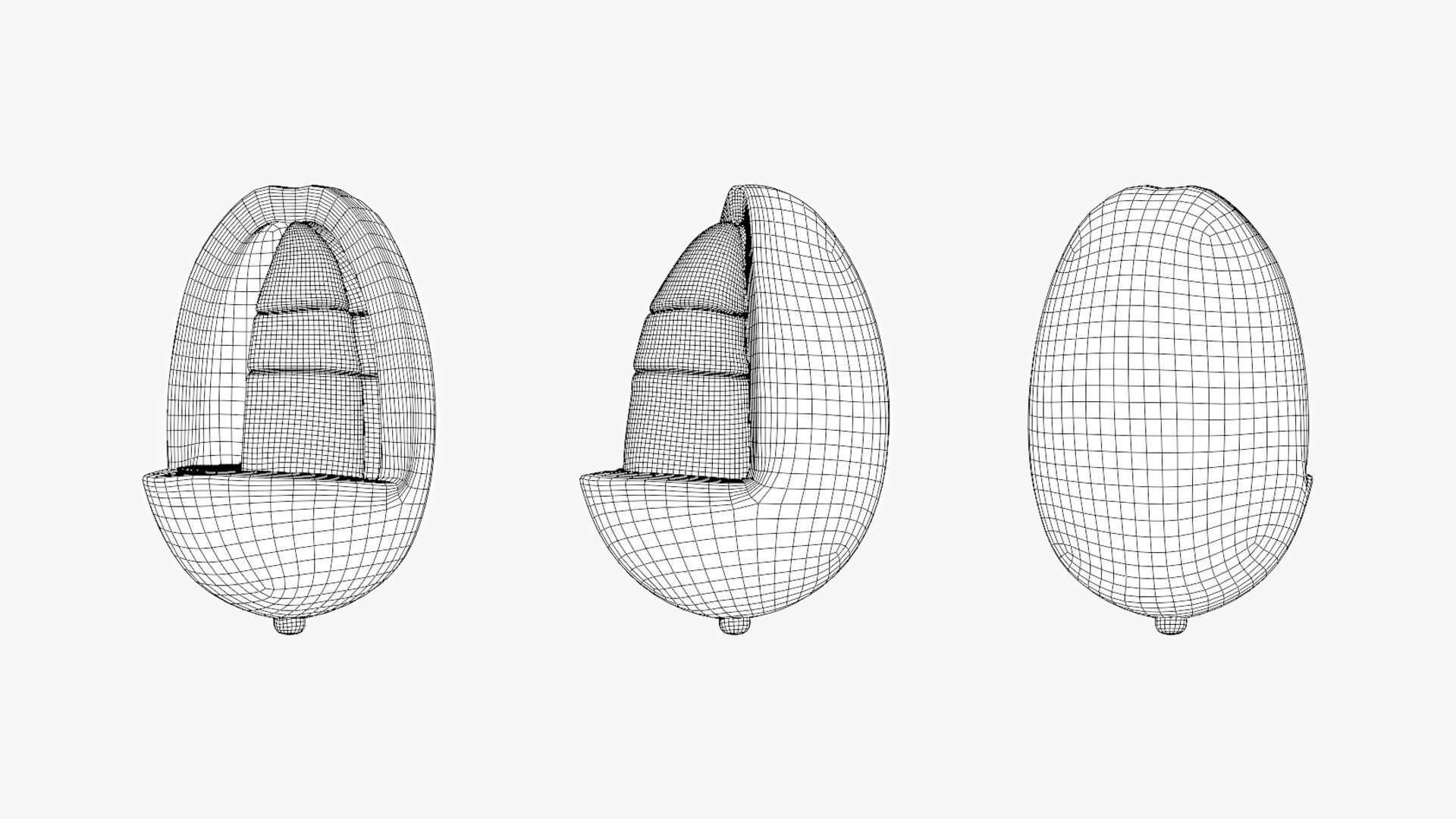 Anatomy of the Coffee Fruit Low-poly 3D model_13