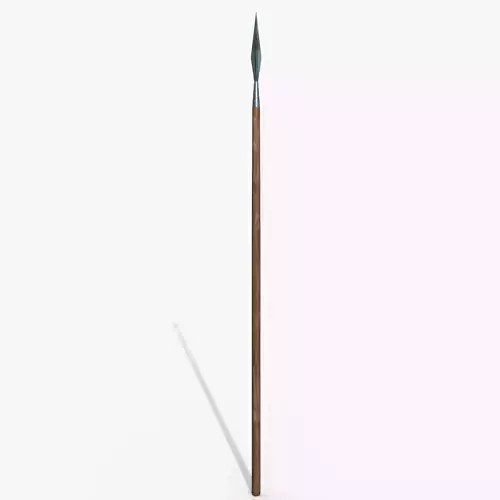 Simple spear Free low-poly 3D model