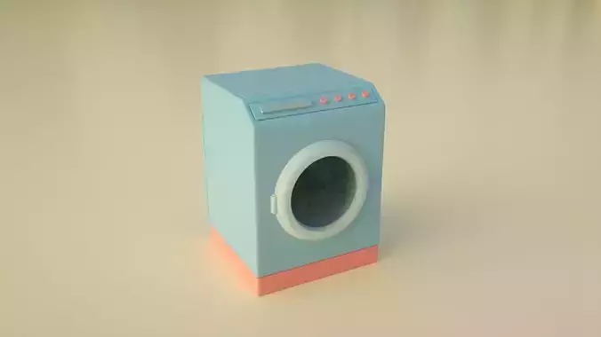 Cartoon washing machine