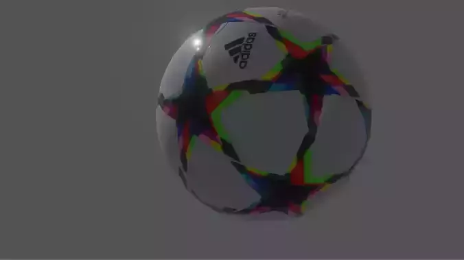UCL Ball Finale 22 Free 3D model UCL Ball Finale 22 Free 3D model