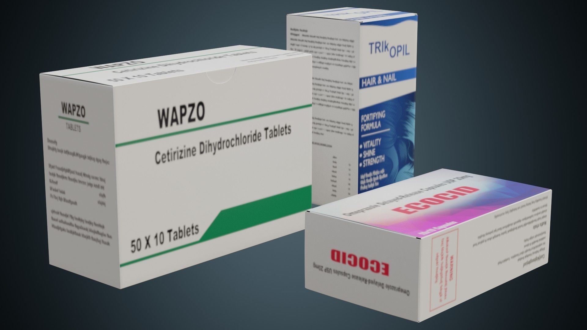 Medicine Box 1 Basic Low-poly 3D model_1