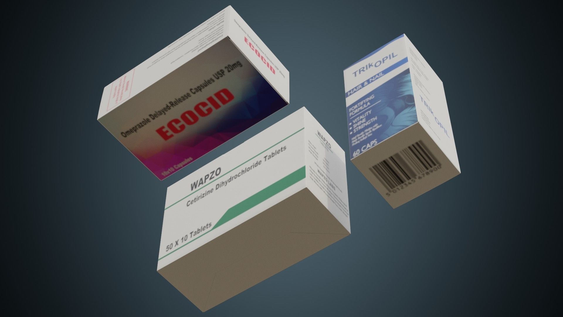 Medicine Box 1 Basic Low-poly 3D model_4