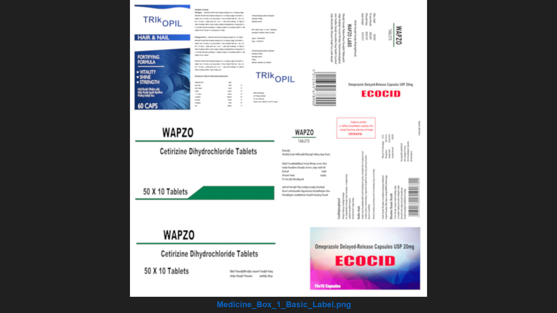 Medicine Box 1 Basic Low-poly 3D model_7