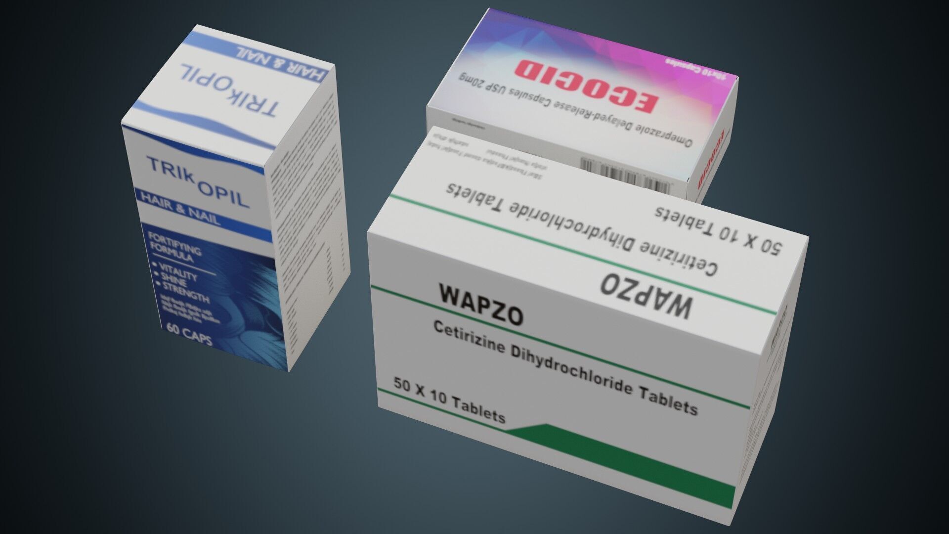 Medicine Box 1 Basic Low-poly 3D model_2