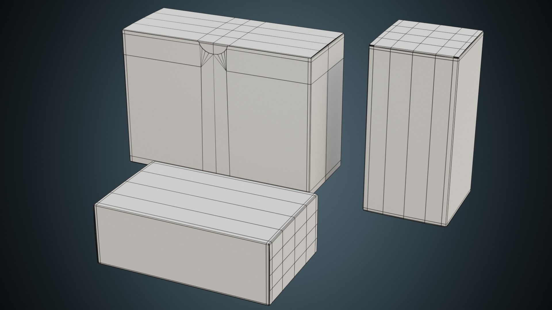 Medicine Box 1 Basic Low-poly 3D model_5