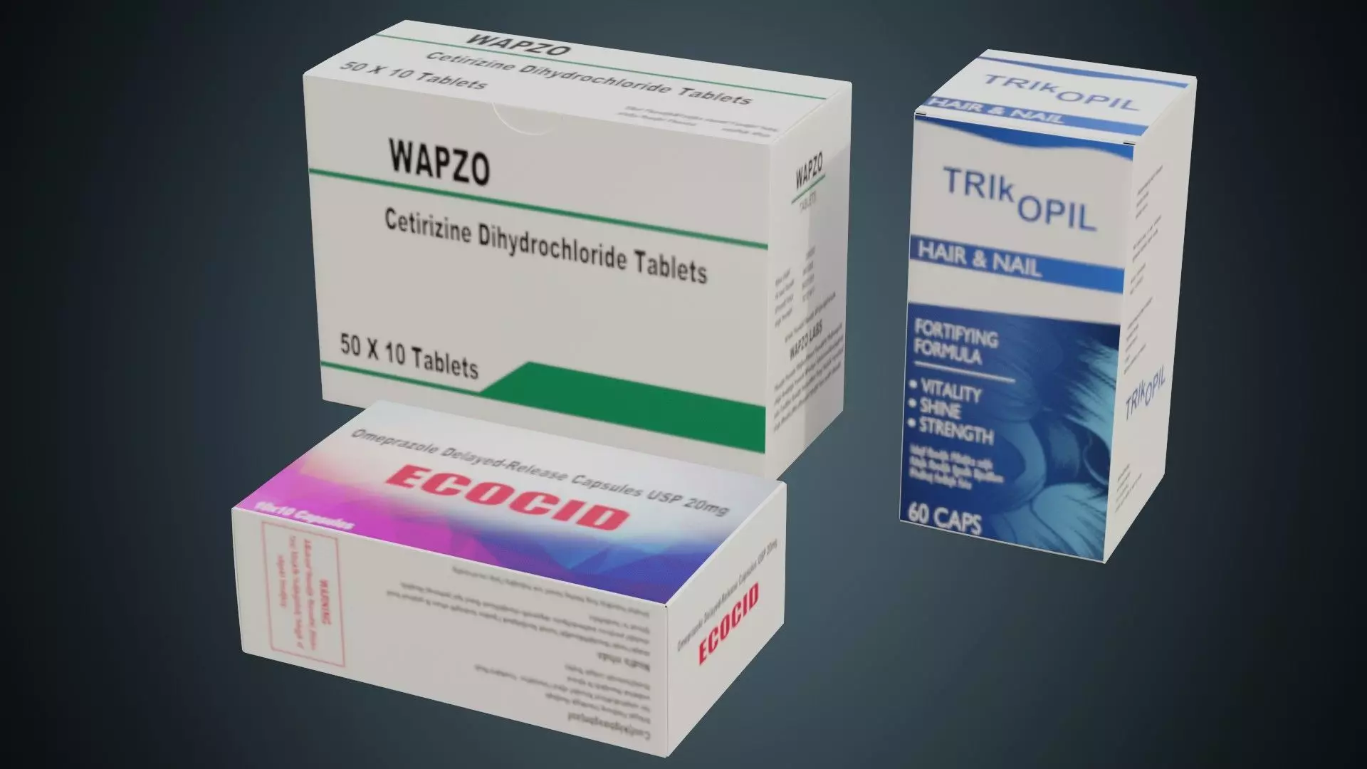 Medicine Box 1 Basic Low-poly 3D model_0