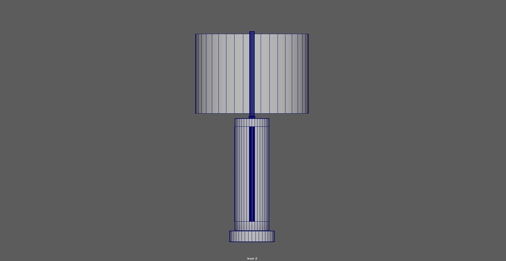 table lamp - desk lamp - bedside lamp - modern lamp Low-poly 3D model_5