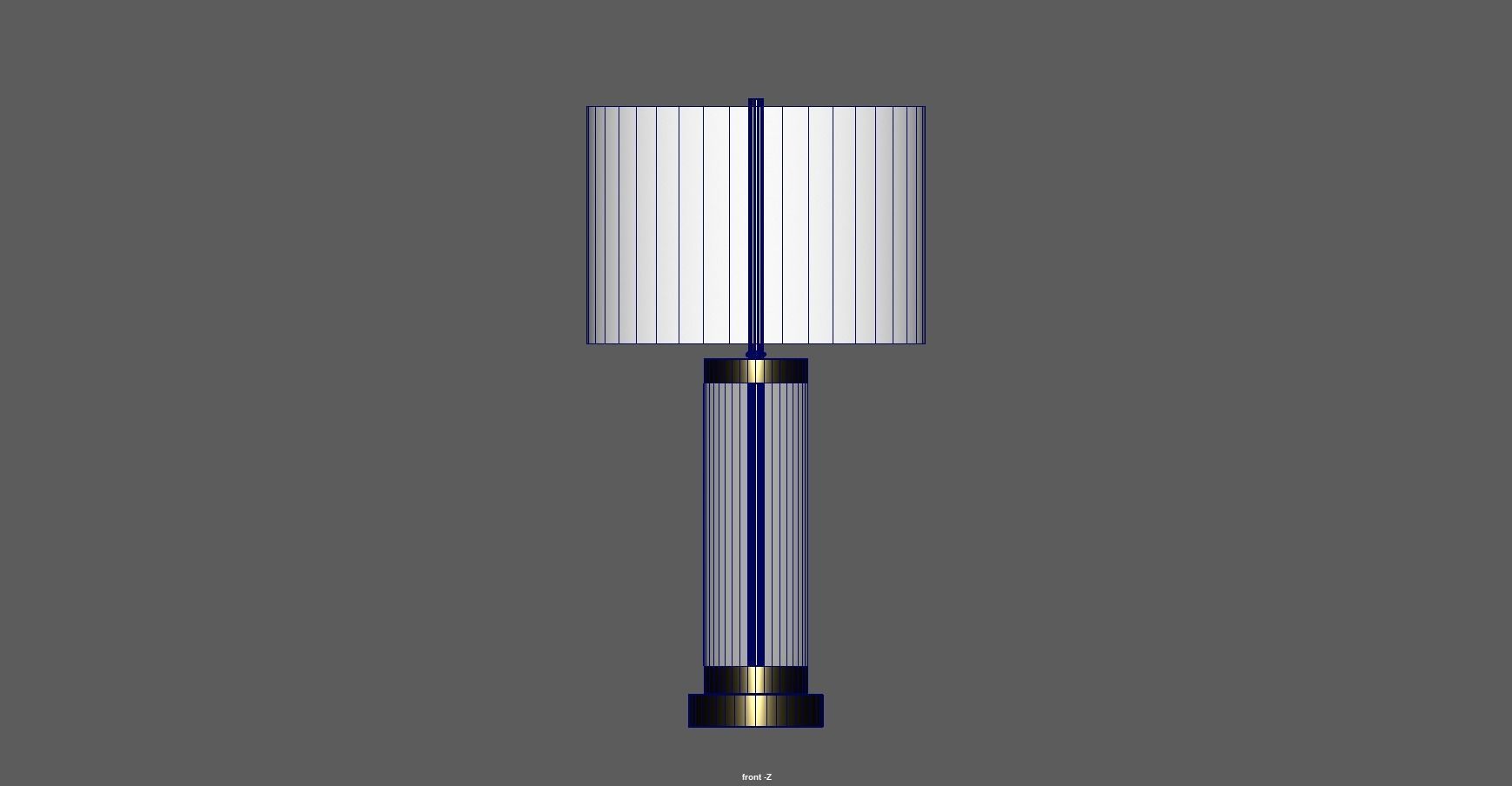 table lamp - desk lamp - bedside lamp - modern lamp Low-poly 3D model_7