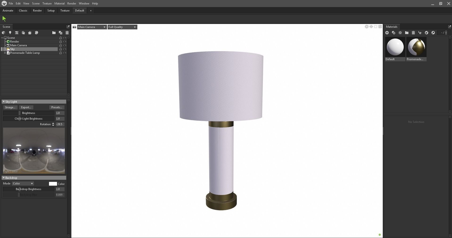 table lamp - desk lamp - bedside lamp - modern lamp Low-poly 3D model_22