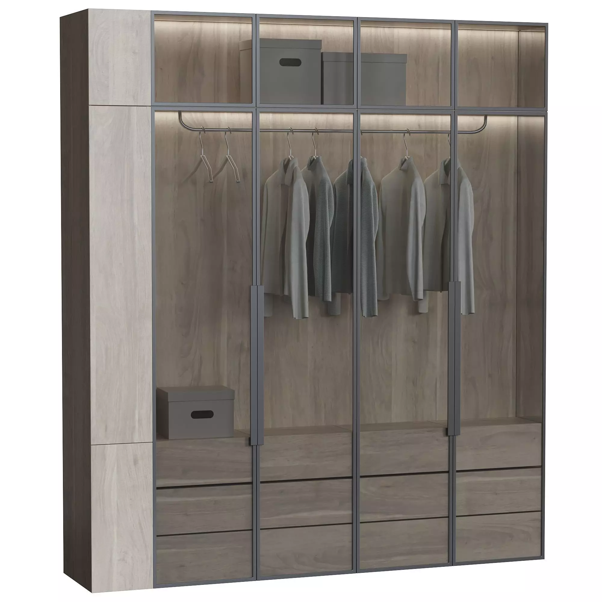 Wardrobe Composition 3D model_0