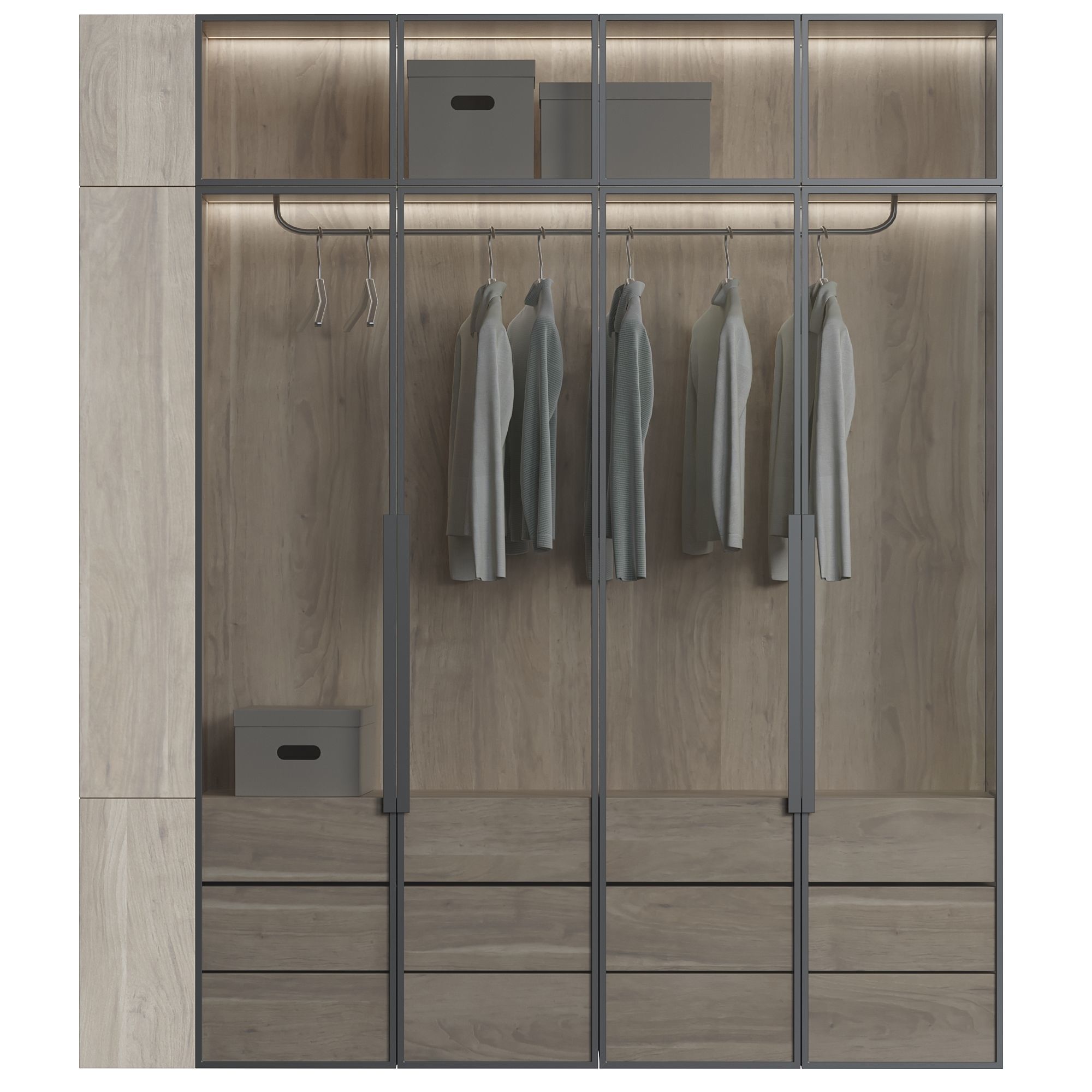 Wardrobe Composition 3D model_1