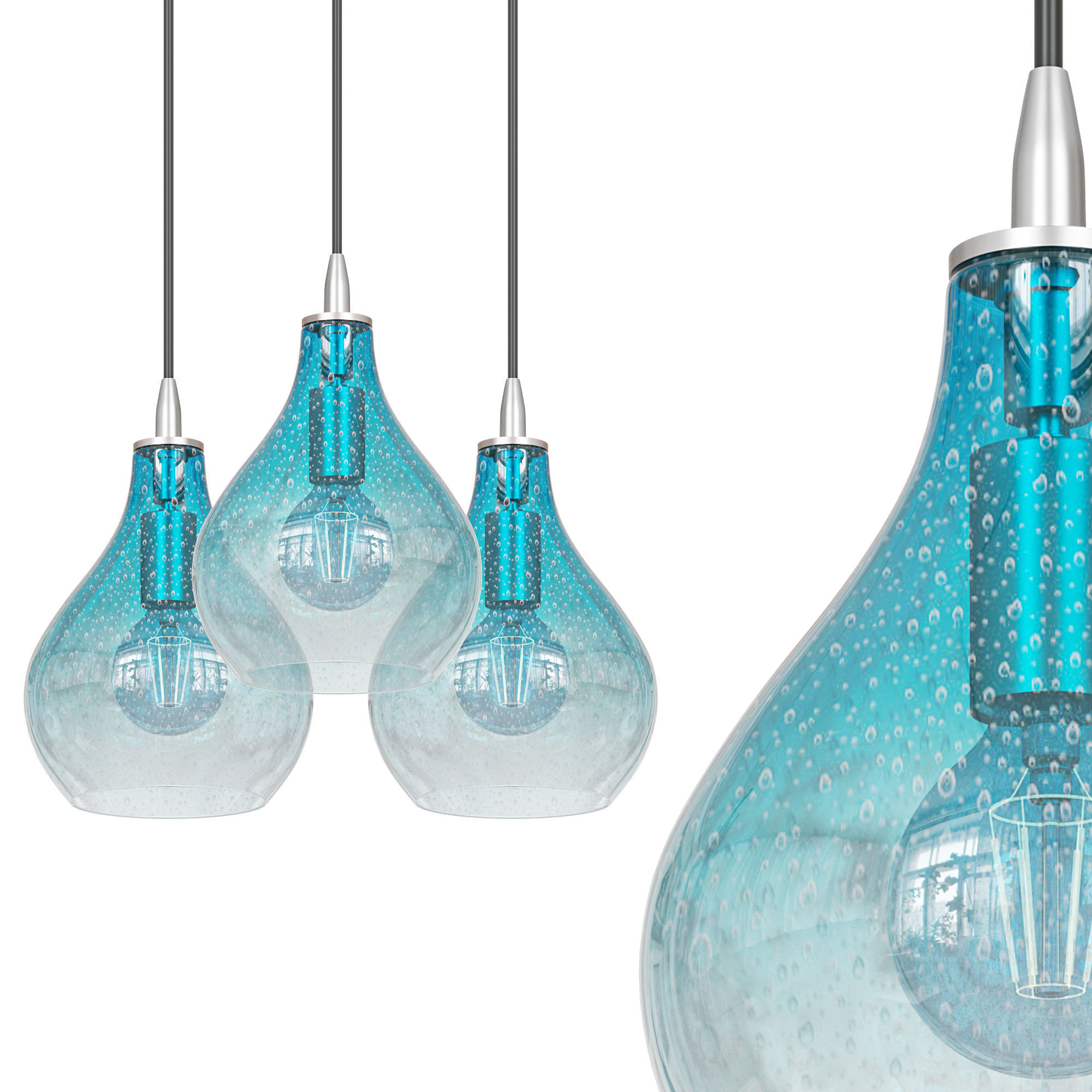 Jamie Young Curved Pendant 3D model_1