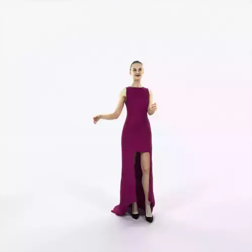 Beauty 08F Couple Pointing Event Elegant Woman