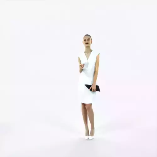 Beauty 08M Holding Coffee Cup Casual Woman