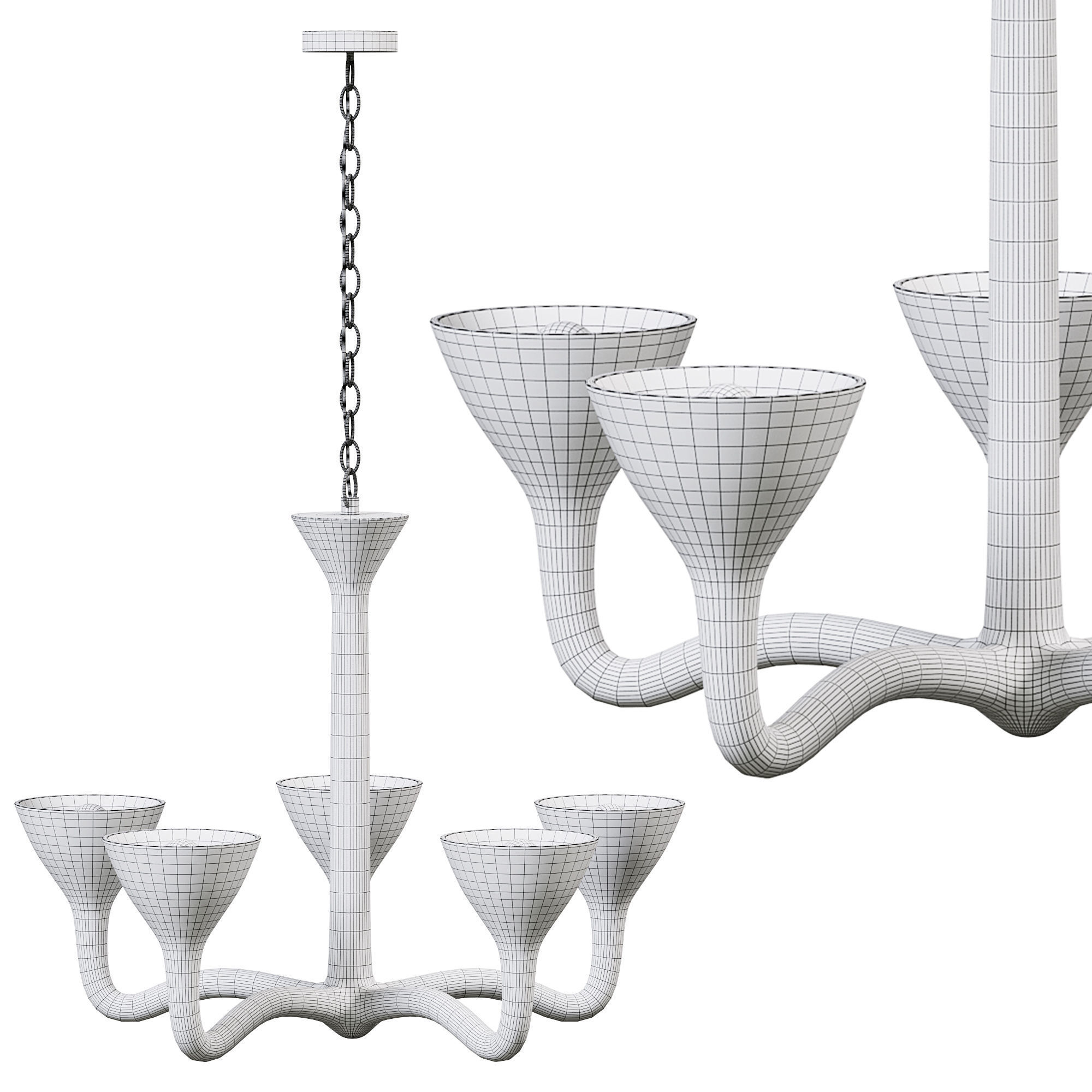 Snowdonia Chandelier by scenario 3D model_3