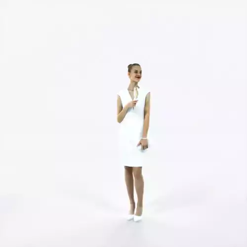 Beauty 09M Holding Glass Champagne Casual Woman