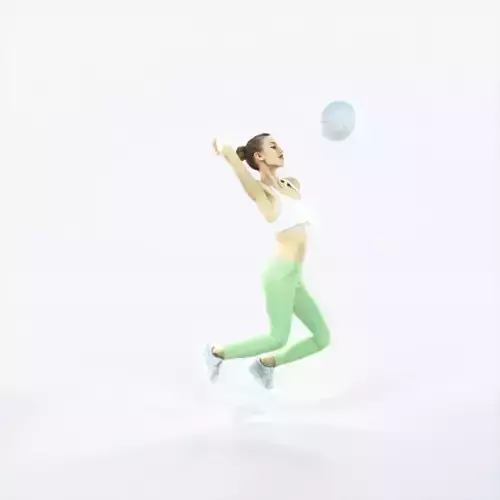 Beauty 17K Jumping Smashing Jumping Sports Woman