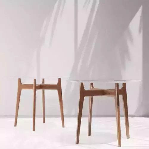 Crate and Barrel Tate Dining Table 3D model