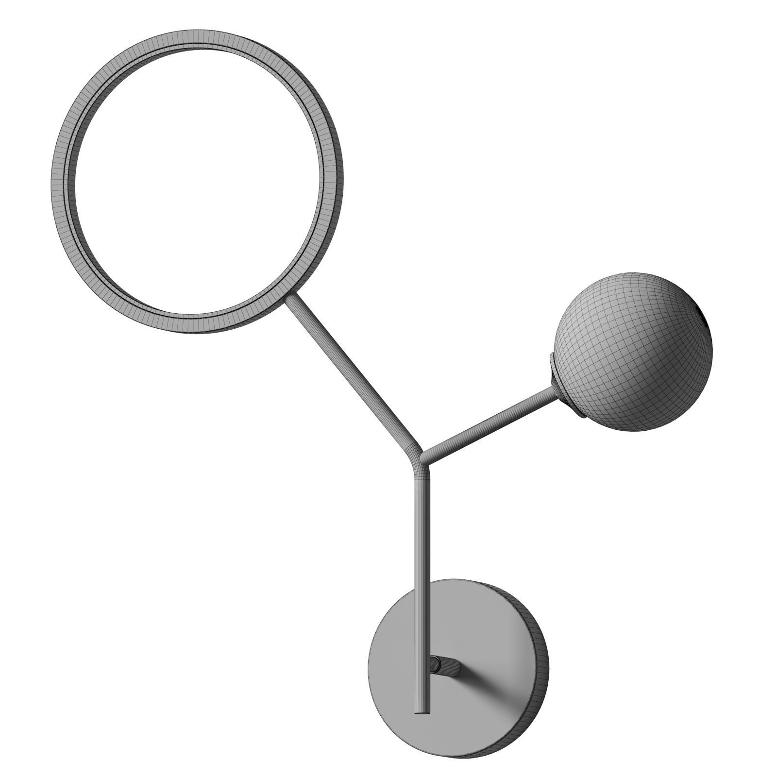 Decorstly Brass Branch Wall Sconce 3D model_2