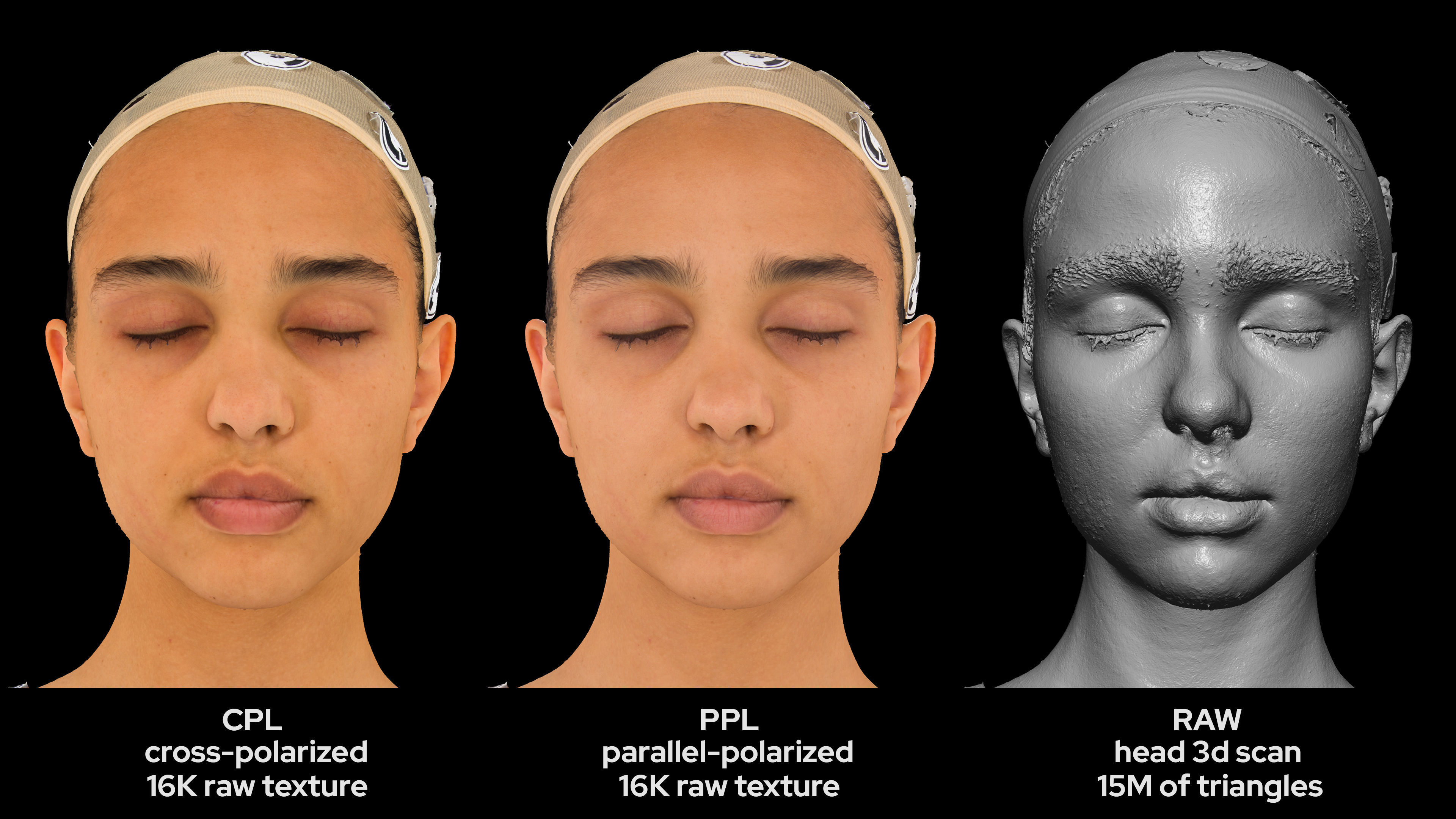 Middle East Female 20s head scan 033 3D model_5