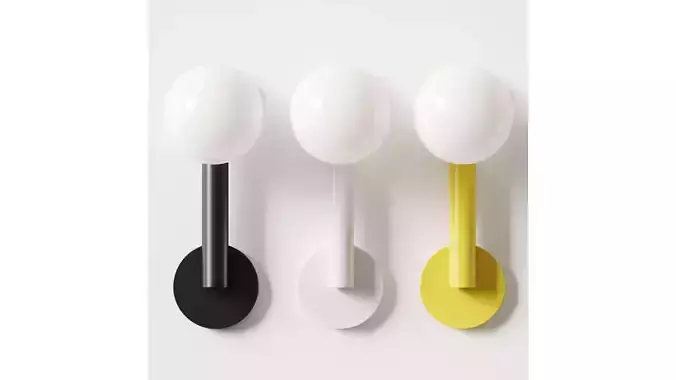 Atelier Areti Tube with Globes Wall Lamp