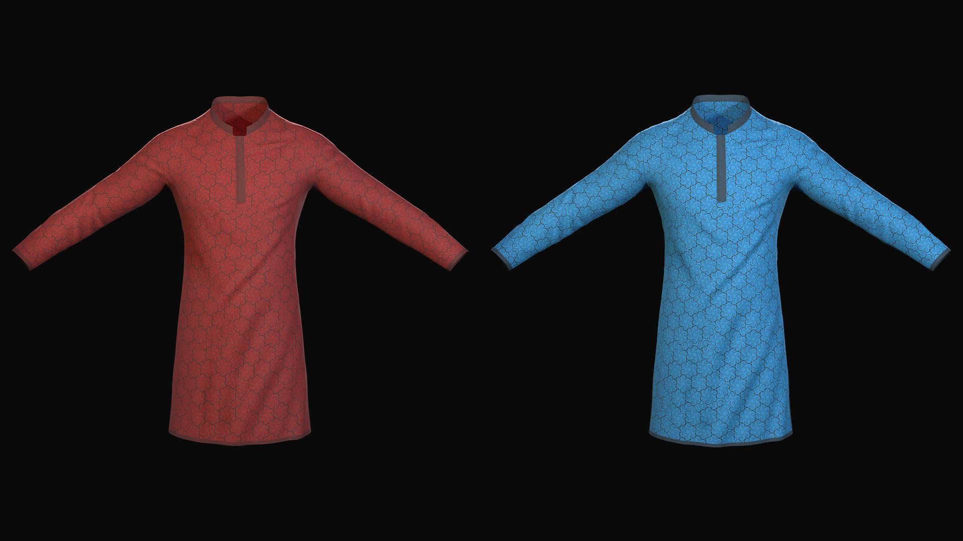 Punjabi A Traditional Cloth for Men 3D model_9