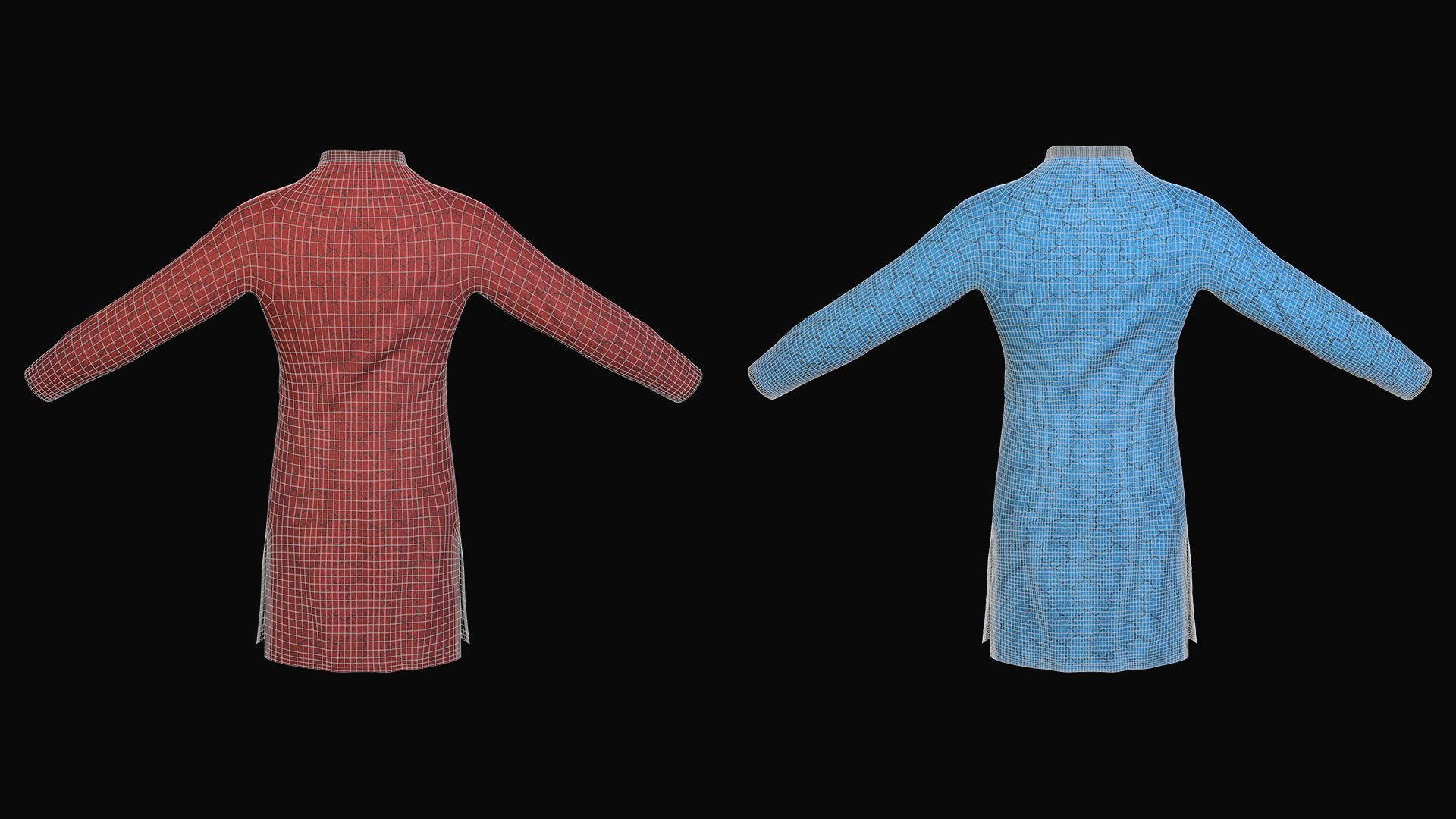 Punjabi A Traditional Cloth for Men 3D model_11