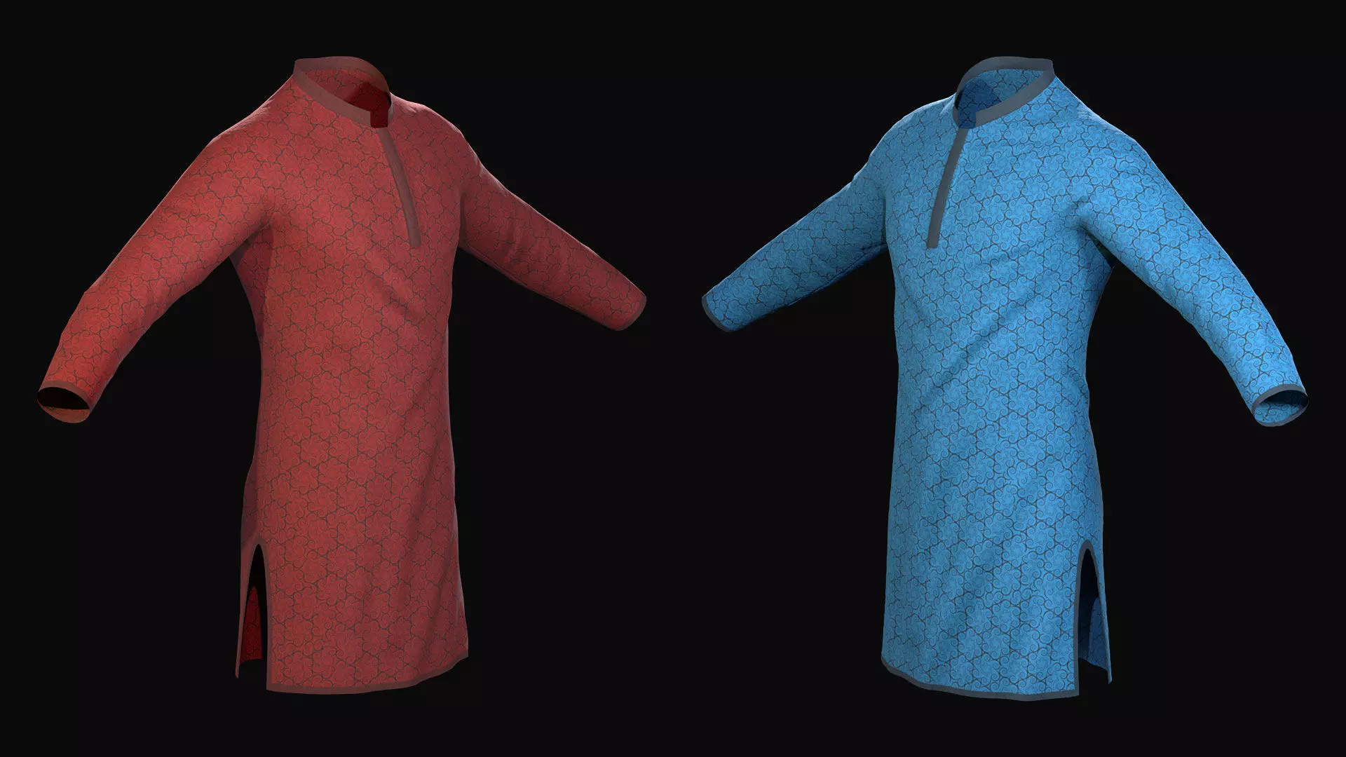 Punjabi A Traditional Cloth for Men 3D model_0