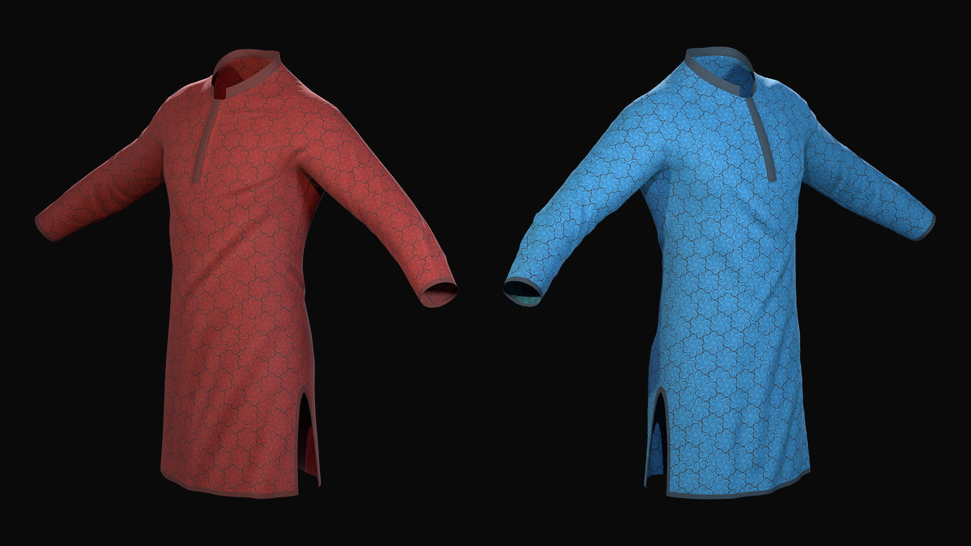 Punjabi A Traditional Cloth for Men 3D model_10