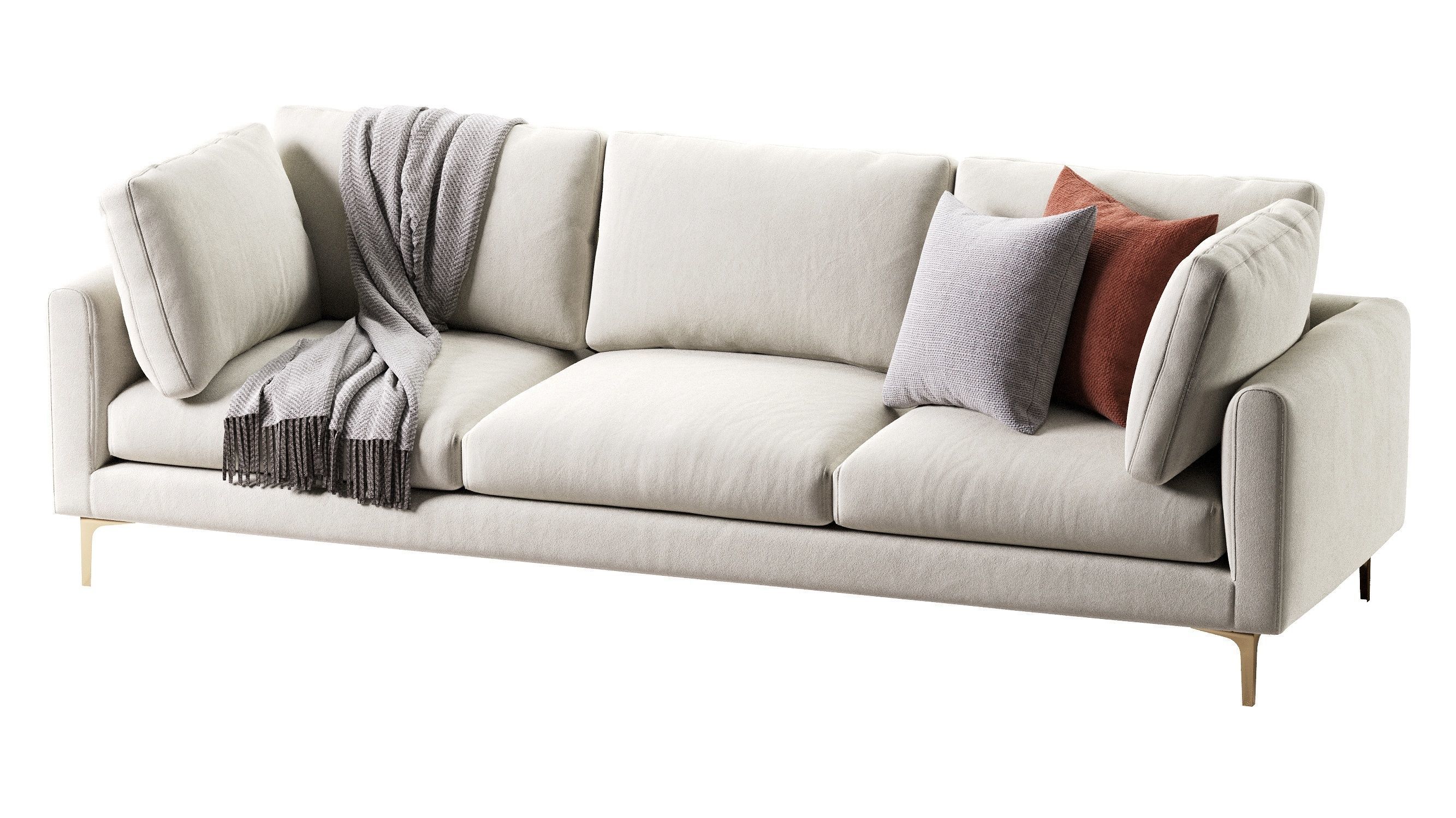 Adams Sofa 3 Seat 3D model_8