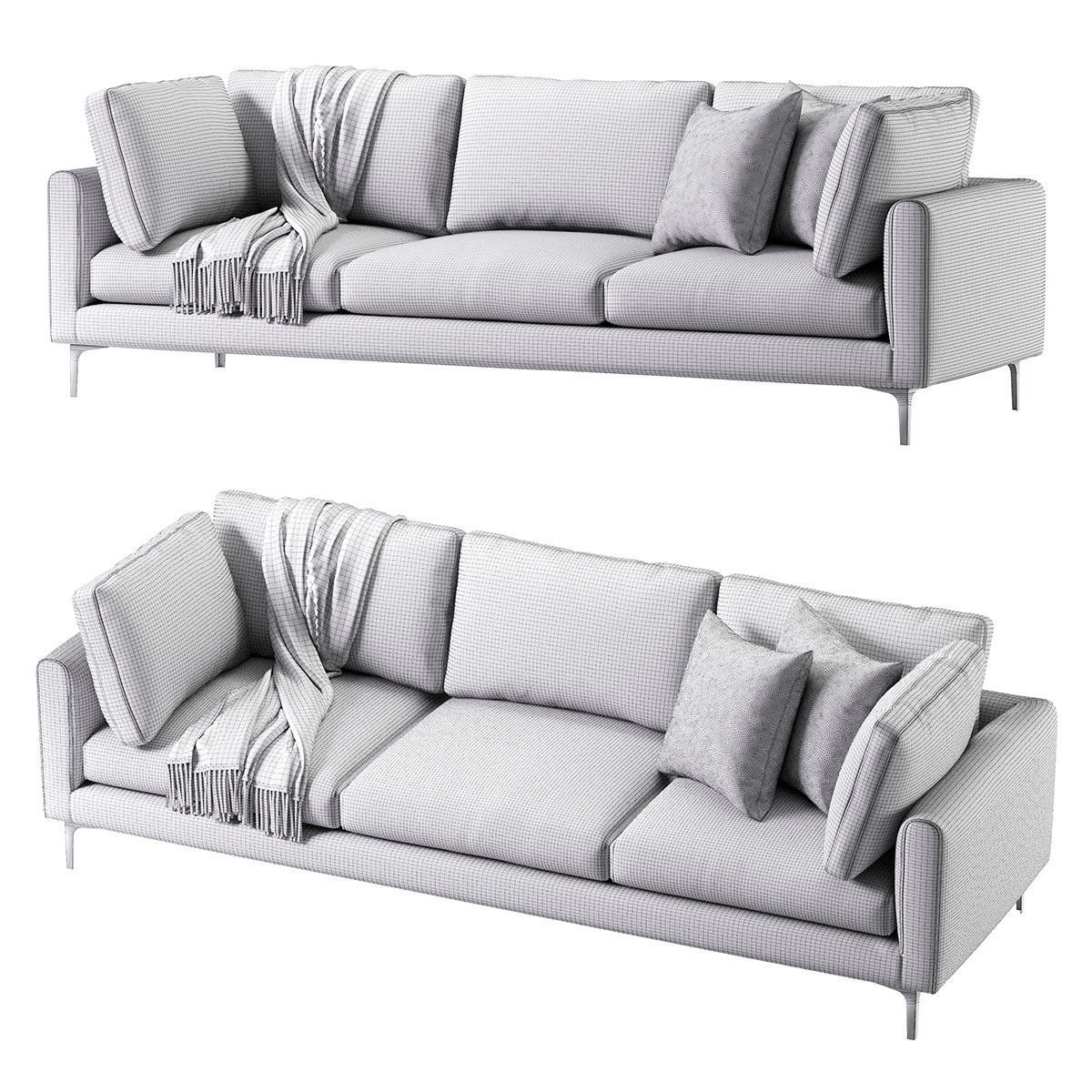 Adams Sofa 3 Seat 3D model_24