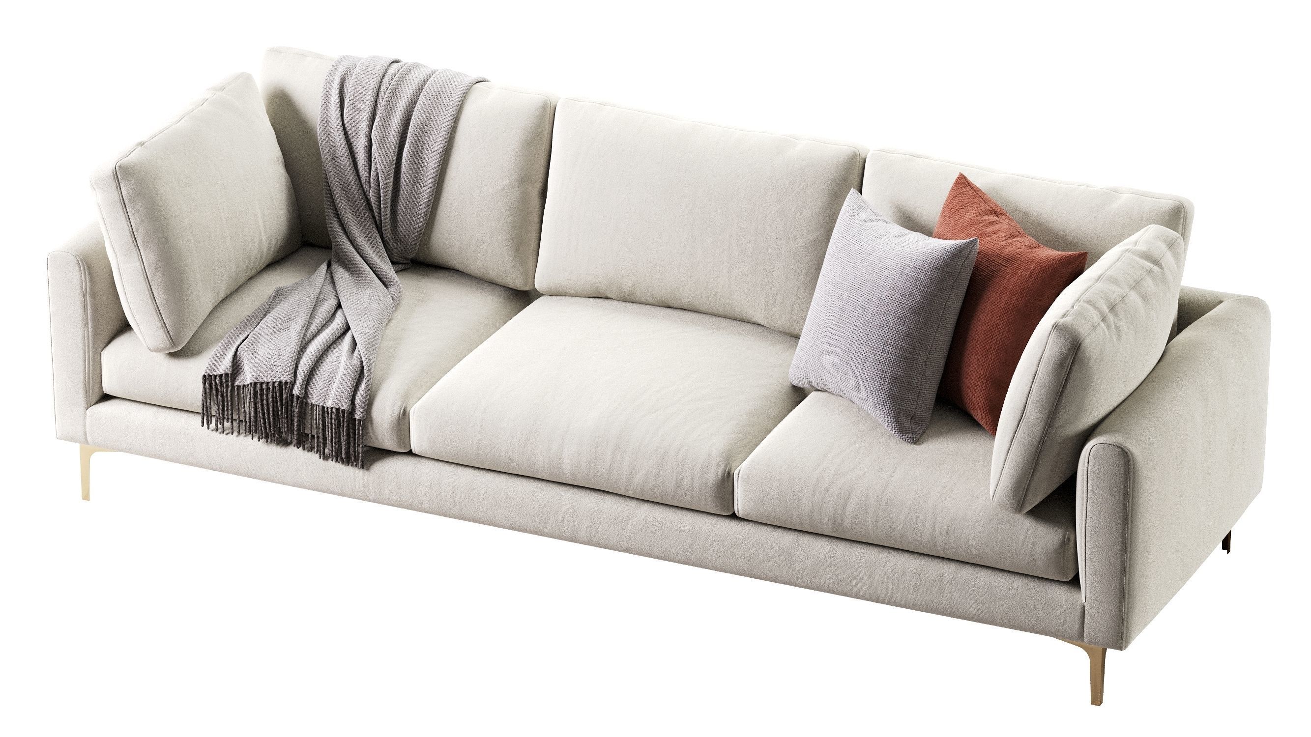 Adams Sofa 3 Seat 3D model_2