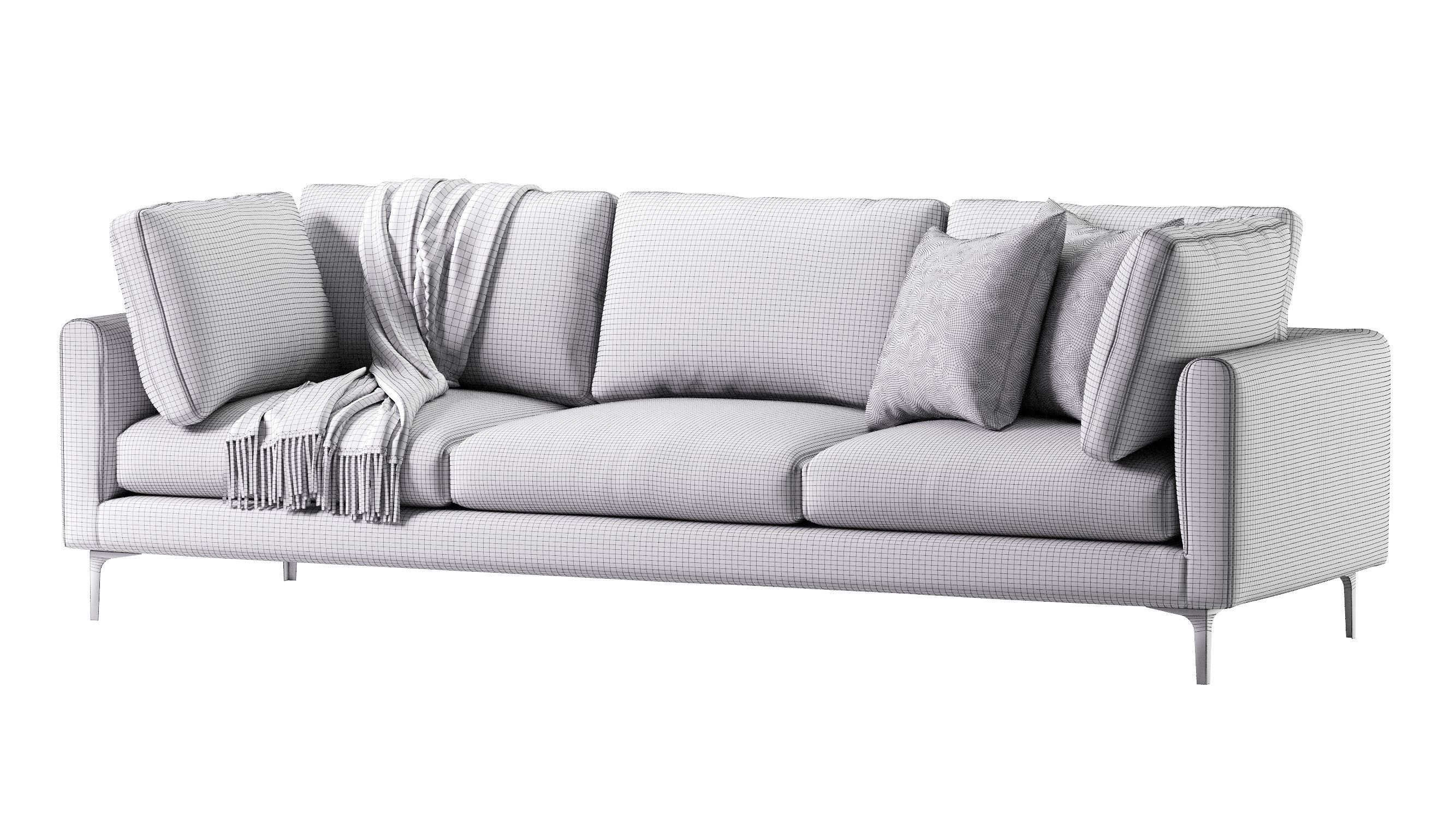 Adams Sofa 3 Seat 3D model_11