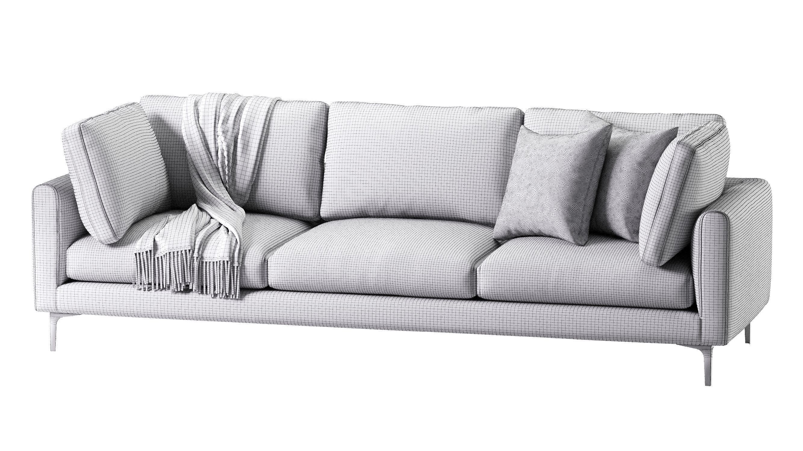 Adams Sofa 3 Seat 3D model_14