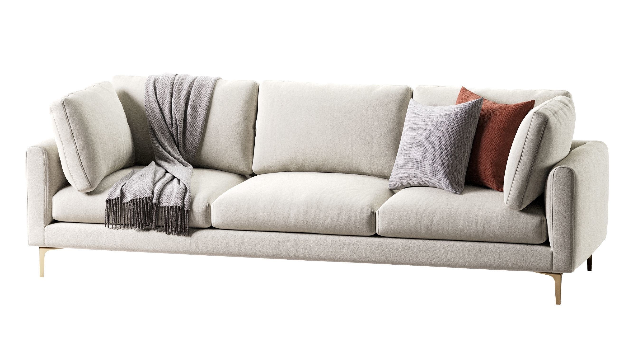 Adams Sofa 3 Seat 3D model_4