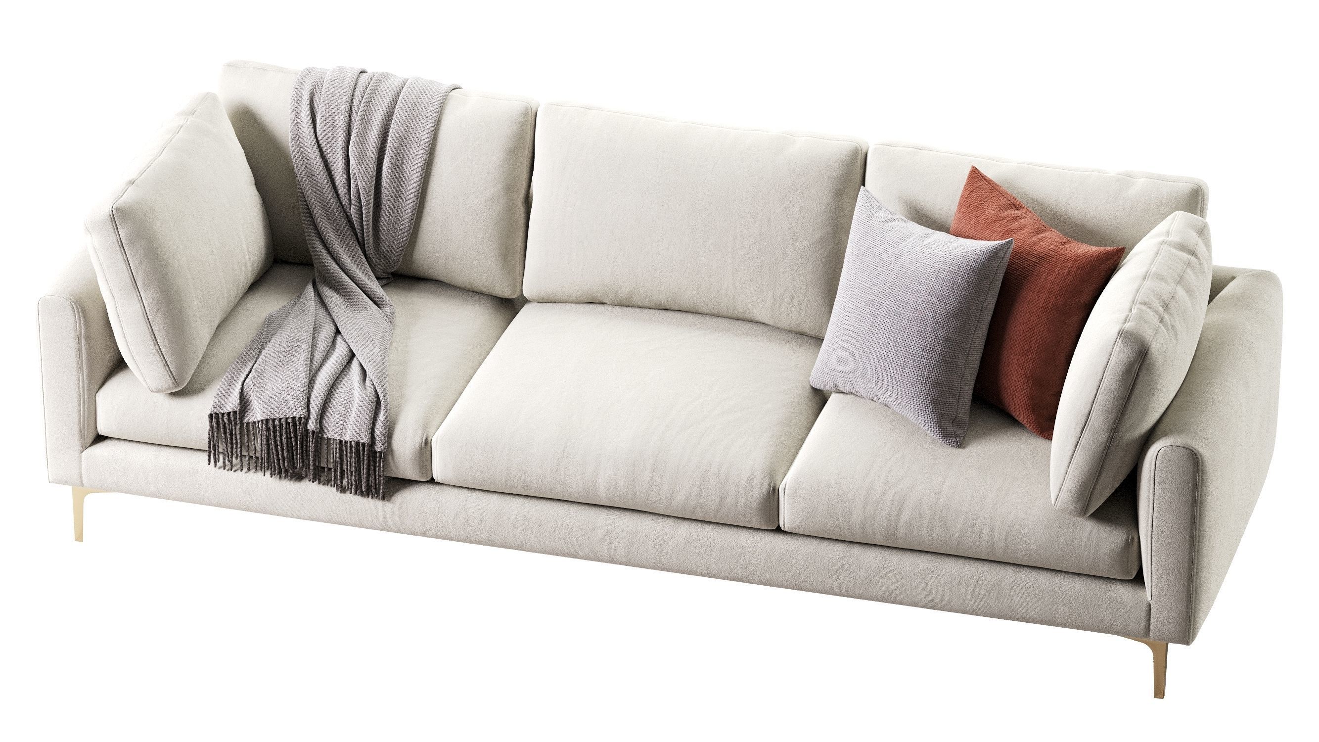 Adams Sofa 3 Seat 3D model_6