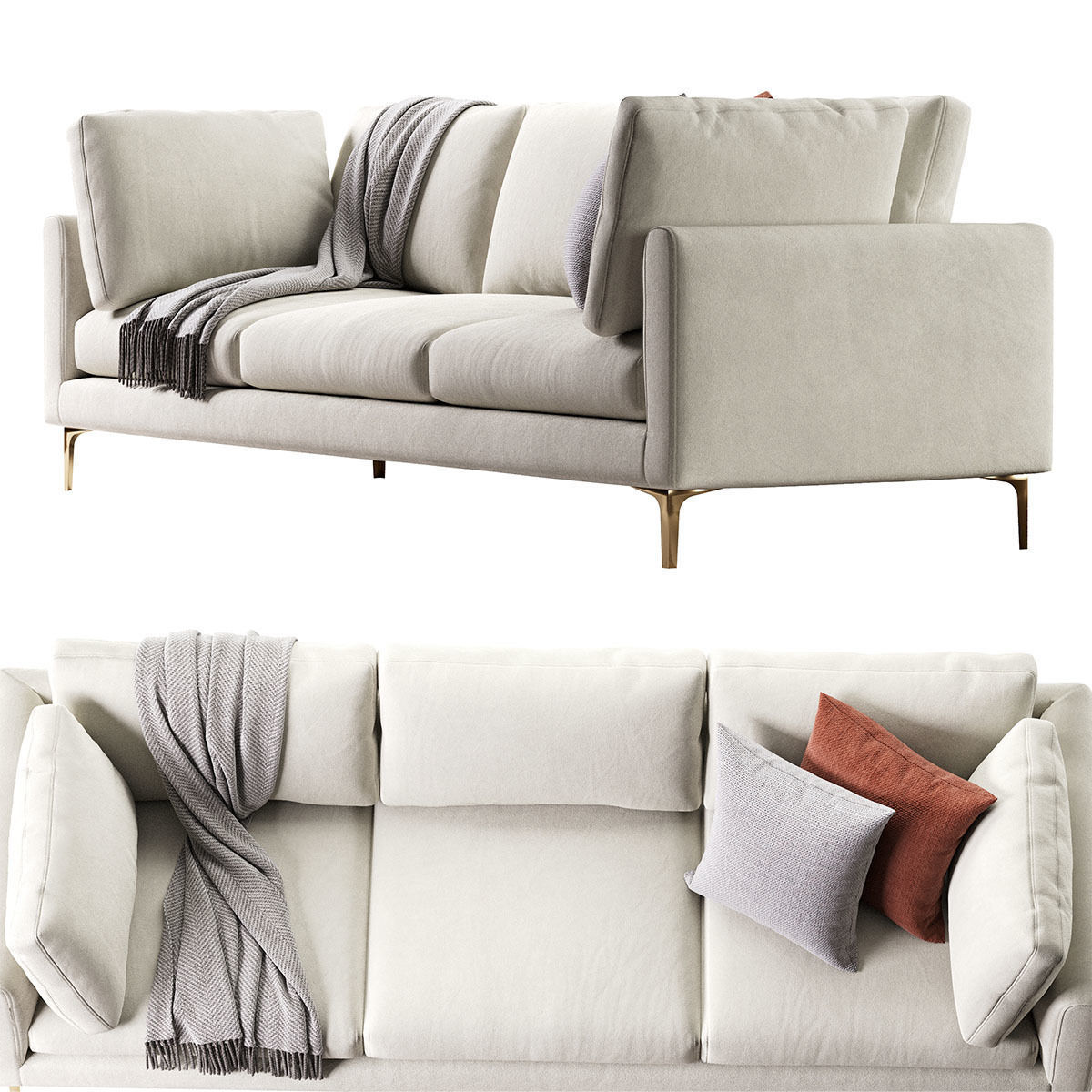 Adams Sofa 3 Seat 3D model_21